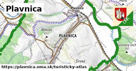 ikona Turistická mapa turisticky-atlas v plavnica