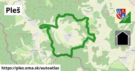 ikona Mapa autoatlas v ples