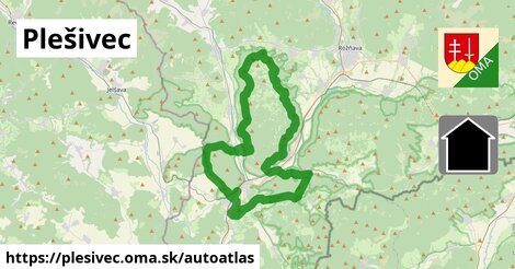 ikona Mapa autoatlas v plesivec