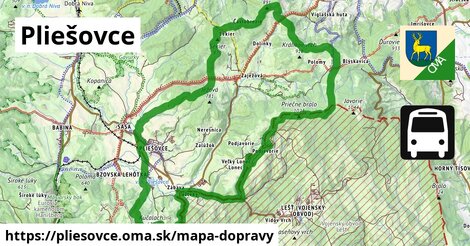 ikona Mapa dopravy mapa-dopravy v pliesovce