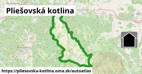 ikona Mapa autoatlas v pliesovska-kotlina