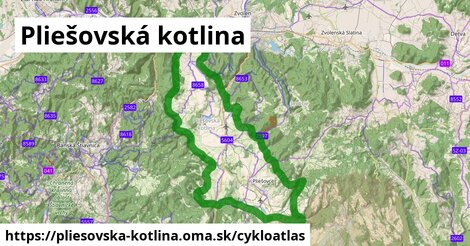 ikona Cyklo cykloatlas v pliesovska-kotlina