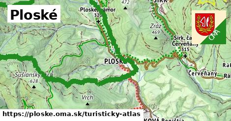 ikona Turistická mapa turisticky-atlas v ploske