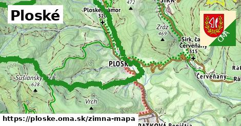 ikona Zimná mapa zimna-mapa v ploske