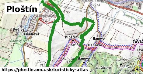 ikona Turistická mapa turisticky-atlas v plostin