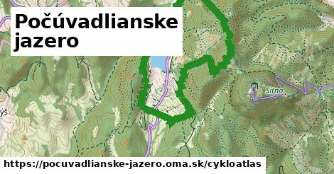 ikona Počúvadlianske jazero: 1,89 km trás cykloatlas v pocuvadlianske-jazero