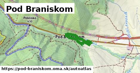 ikona Mapa autoatlas v pod-braniskom