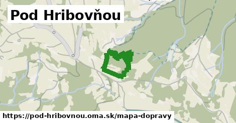 ikona Pod Hribovňou: 0 m trás mapa-dopravy v pod-hribovnou