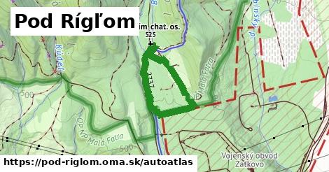 ikona Mapa autoatlas v pod-riglom