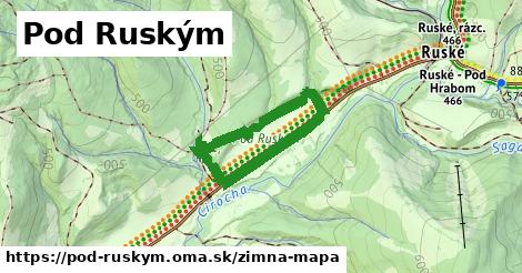 ikona Zimná mapa zimna-mapa v pod-ruskym