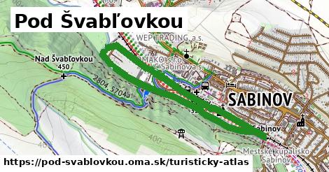 ikona Turistická mapa turisticky-atlas v pod-svablovkou