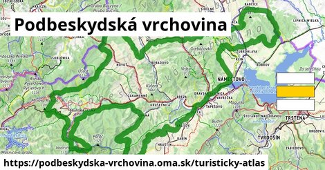 ikona Turistická mapa turisticky-atlas v podbeskydska-vrchovina