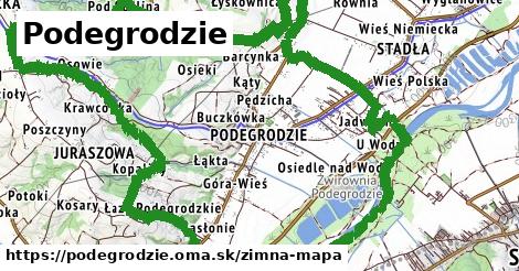 ikona Zimná mapa zimna-mapa v podegrodzie