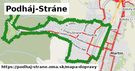 ikona Podháj-Stráne: 54 km trás mapa-dopravy v podhaj-strane