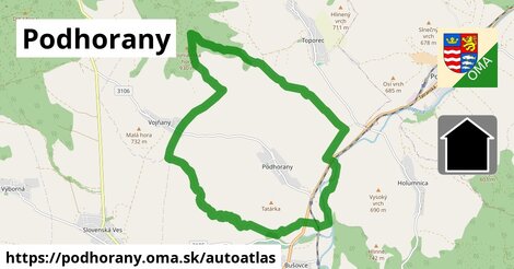 ikona Mapa autoatlas v podhorany