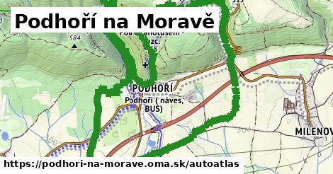 ikona Mapa autoatlas v podhori-na-morave