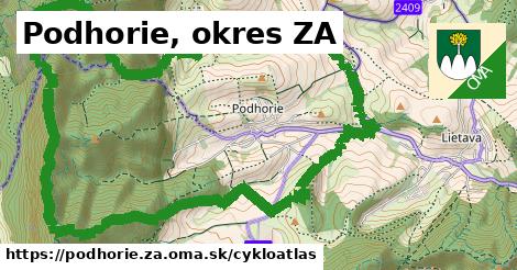 ikona Cyklo cykloatlas v podhorie.za