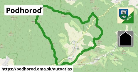 ikona Mapa autoatlas v podhorod