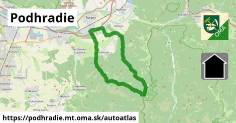 ikona Mapa autoatlas v podhradie.mt