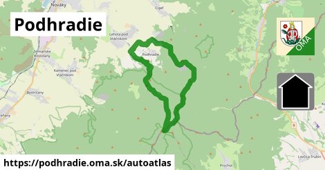 ikona Mapa autoatlas v podhradie