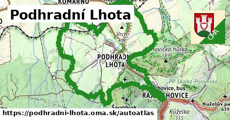 ikona Mapa autoatlas v podhradni-lhota