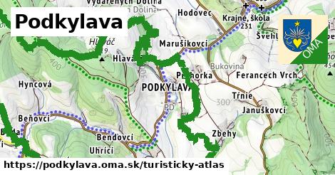 ikona Podkylava: 0 m trás turisticky-atlas v podkylava
