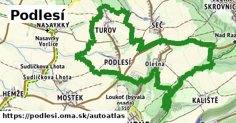 ikona Mapa autoatlas v podlesi