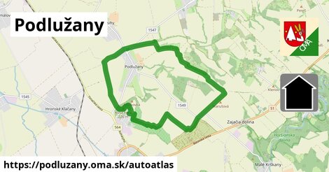 ikona Mapa autoatlas v podluzany