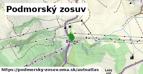 ulice v Podmorský zosuv