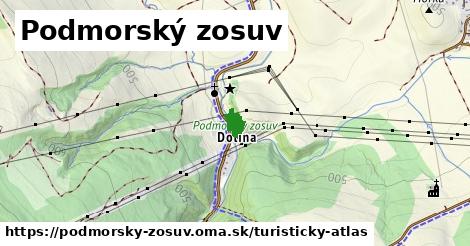 ikona Turistická mapa turisticky-atlas v podmorsky-zosuv