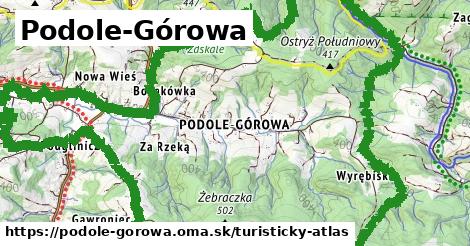 ikona Turistická mapa turisticky-atlas v podole-gorowa