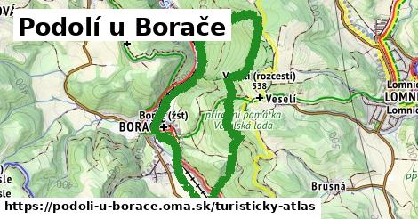 ikona Turistická mapa turisticky-atlas v podoli-u-borace