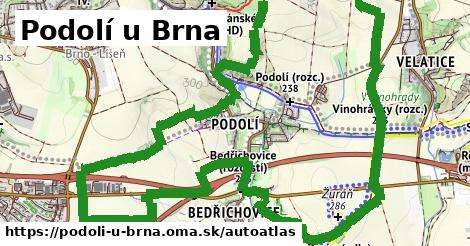 ikona Mapa autoatlas v podoli-u-brna