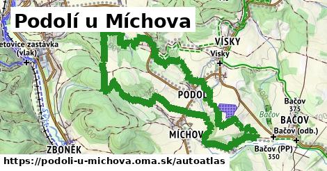 ikona Mapa autoatlas v podoli-u-michova