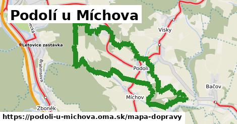 ikona Mapa dopravy mapa-dopravy v podoli-u-michova