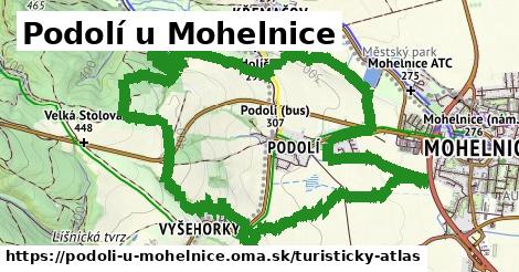 ikona Podolí u Mohelnice: 3,0 km trás turisticky-atlas v podoli-u-mohelnice