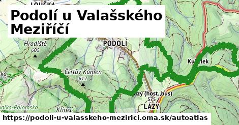 ikona Mapa autoatlas v podoli-u-valasskeho-mezirici