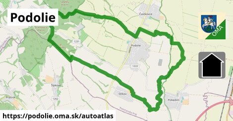 ikona Mapa autoatlas v podolie