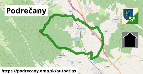 ikona Mapa autoatlas v podrecany