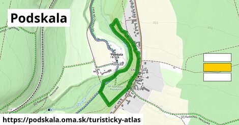 ikona Podskala: 413 m trás turisticky-atlas v podskala