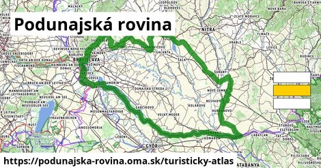 ikona Podunajská rovina: 180 km trás turisticky-atlas v podunajska-rovina