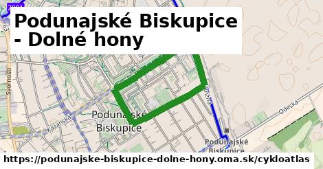 ikona Cyklo cykloatlas v podunajske-biskupice-dolne-hony