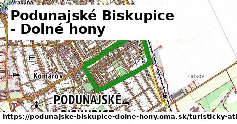 ikona Podunajské Biskupice - Dolné hony: 0 m trás turisticky-atlas v podunajske-biskupice-dolne-hony