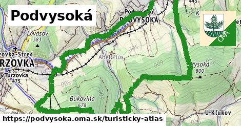 ikona Turistická mapa turisticky-atlas v podvysoka