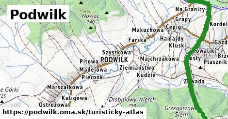 ikona Turistická mapa turisticky-atlas v podwilk