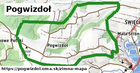 ikona Pogwizdoł: 0 m trás zimna-mapa v pogwizdol