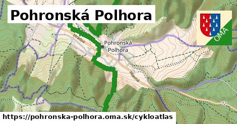 ikona Pohronská Polhora: 29 km trás cykloatlas v pohronska-polhora