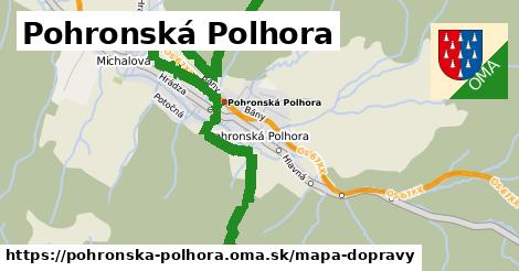 ikona Pohronská Polhora: 12,4 km trás mapa-dopravy v pohronska-polhora