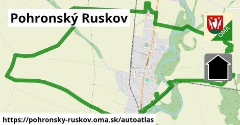 ikona Mapa autoatlas v pohronsky-ruskov