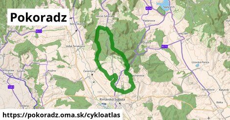 ikona Pokoradz: 3,0 km trás cykloatlas v pokoradz